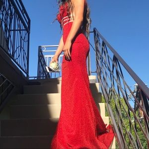 Red prom dress